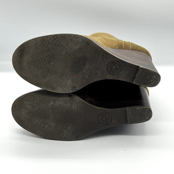 Lucky Brand Ankle Bootie Suede Yimina Green Size 8.5 - Picture 7 of 7